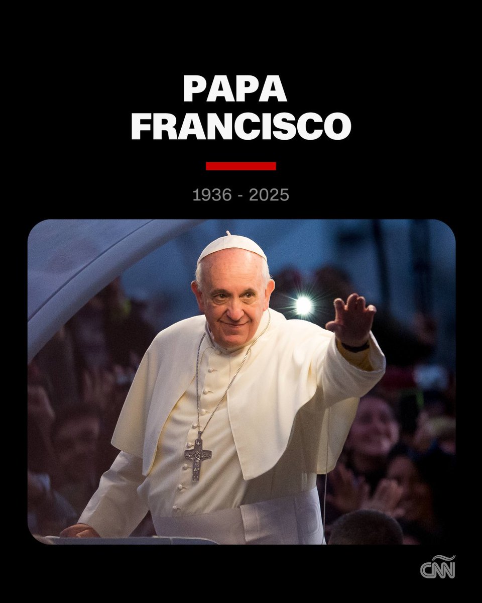 El papa Francisco, portavoz de los pobres que superó una férrea resistencia para transformar la Iglesia Católica, falleció a los 88 años, anunció este lunes el Vaticano.

Sigue leyendo esta noticia: cnn.it/4lEP7BD
