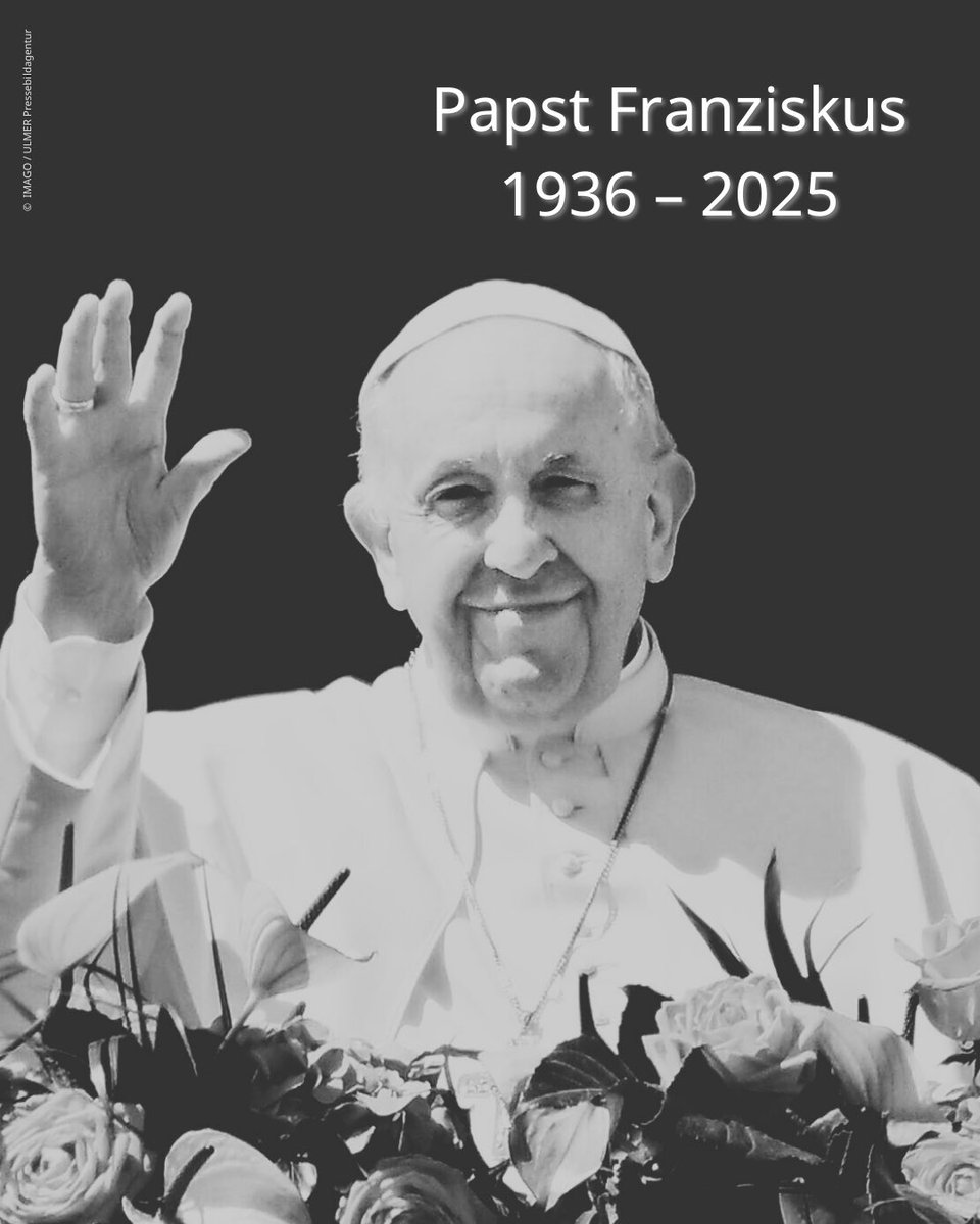 „Wir alle können dankbar sein für Franziskus und sein segensreiches Wirken.“ #Bundespräsident Steinmeier zum Tod von #Papst #Franziskus. ➡️  bundespraesident.de/SharedDocs/Pre…