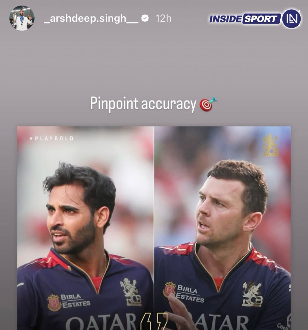 InsideSportIND's tweet photo. Arshdeep Singh appreciates the bowling of his fellow IPL counterparts 👏🏻

#joshhazlewood #bhuvneswarkumar #arshdeepsingh https://t.co/5yNLqXDURr