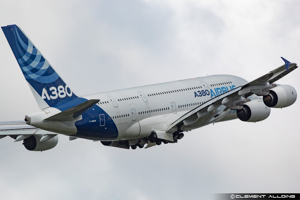 Departing on another tests flight last week for the prototype <a href="/Airbus/">Airbus</a> #A380 #FWWOW !! #AVgeeks #Avgeek