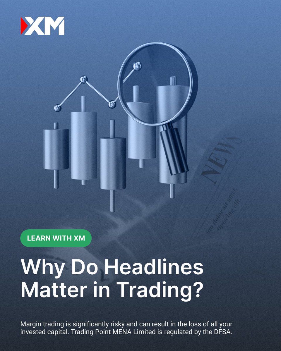 XMMENA's tweet image. 📢 Headlines move markets fast! 📰💰 Swipe to see how news impacts trading decisions. 👀 

Keep learning with us ➡️ Link in bio 

#XMMENA #LearnWithXM #InvestorSentiment #TradingTips #MarketNews