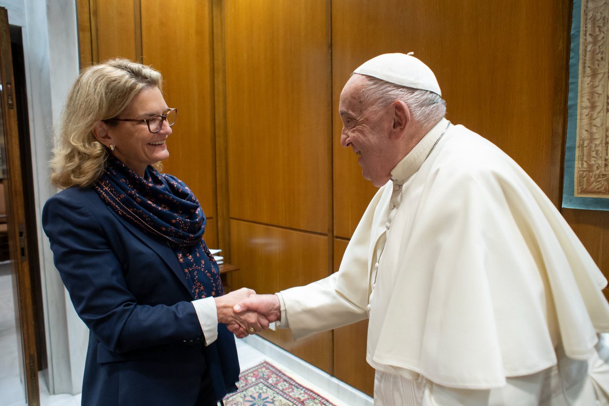 Saddened to learn of <a href="/Pontifex/">Pope Leo XIV</a> Francis's passing. 
A strong supporter of tech for the common good, we met a few months ago to discuss tech + humanity. 
May his legacy continue to guide and inspire us toward a more just, peaceful and compassionate world. 
Rest in Peace Holy Father