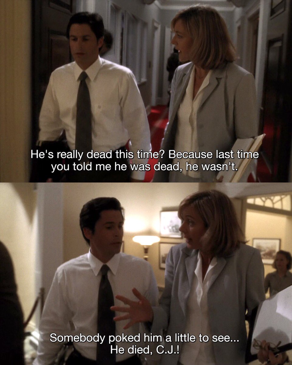 no context the west wing tweet media