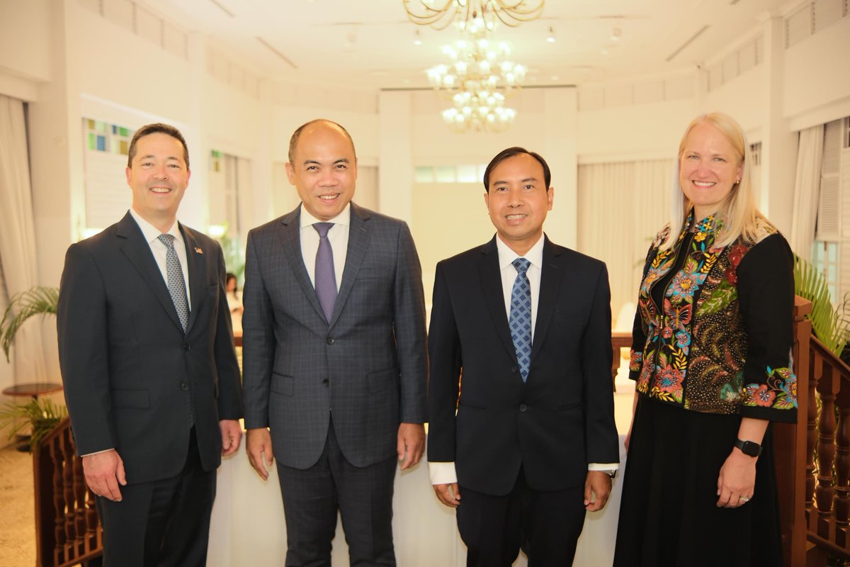 Senior Bureau Official Sean O'Neill thanked Cambodian Secretary of State Kung Phoak for Cambodia's excellent work as our <a href="/ASEAN/">ASEAN</a> country coordinator. They reiterated our support for ASEAN and discussed shared priorities.