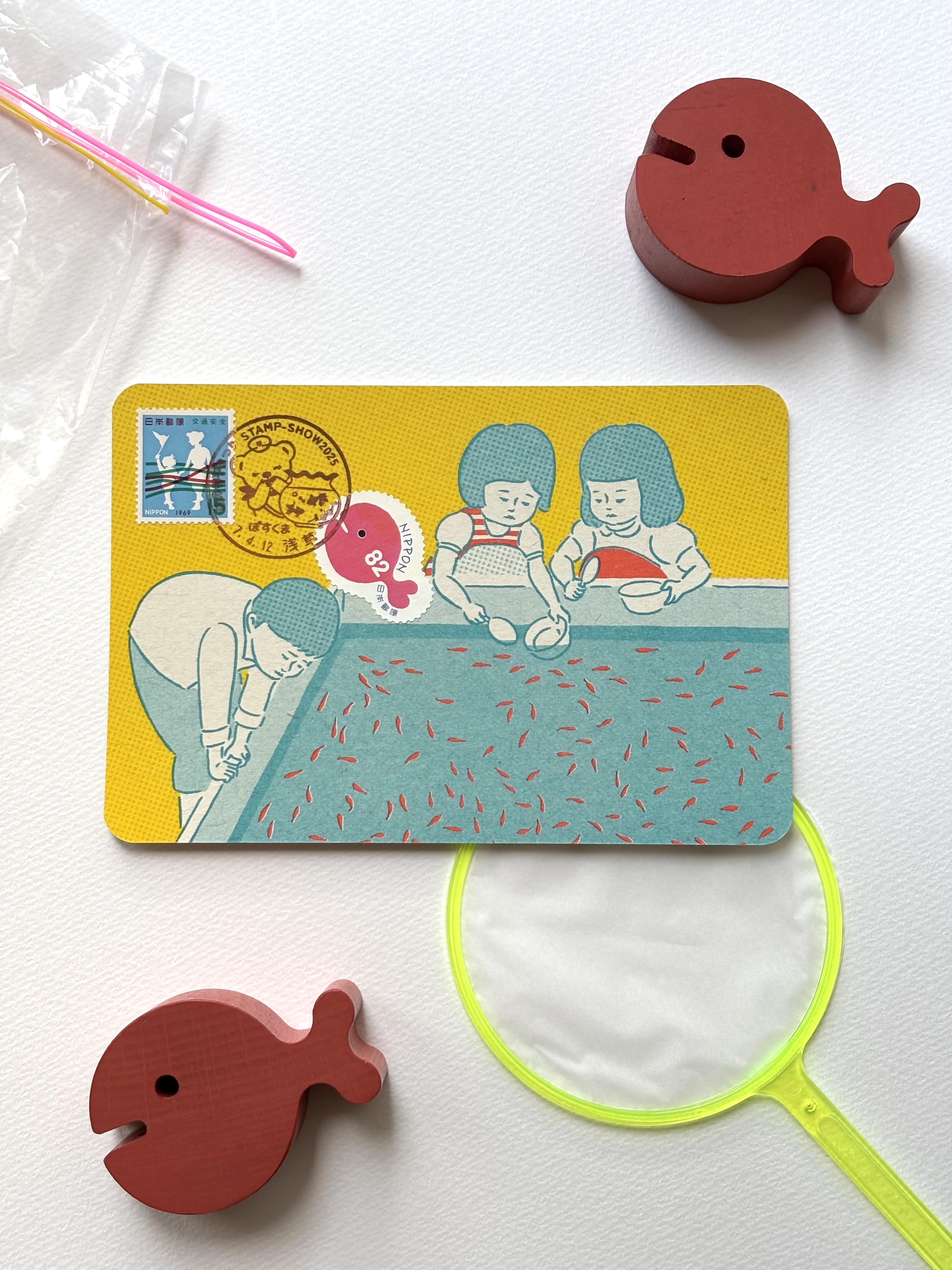 浅草郵便局 STAMPSHOW 小型印 4.12 金魚鉢 イラスト② - メルカリ