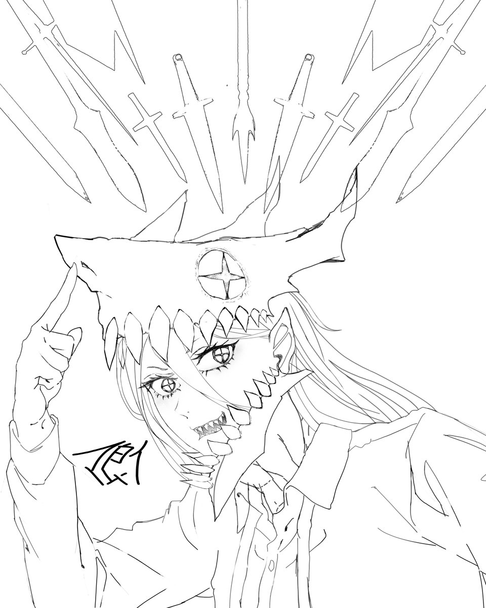 サウザンドテラブラッドレイン！！！

Thousand Terrors Blood Rain!!!

#ChainsawMan #チェンソーマン #パワー　
#イラスト #落描き #rkgk