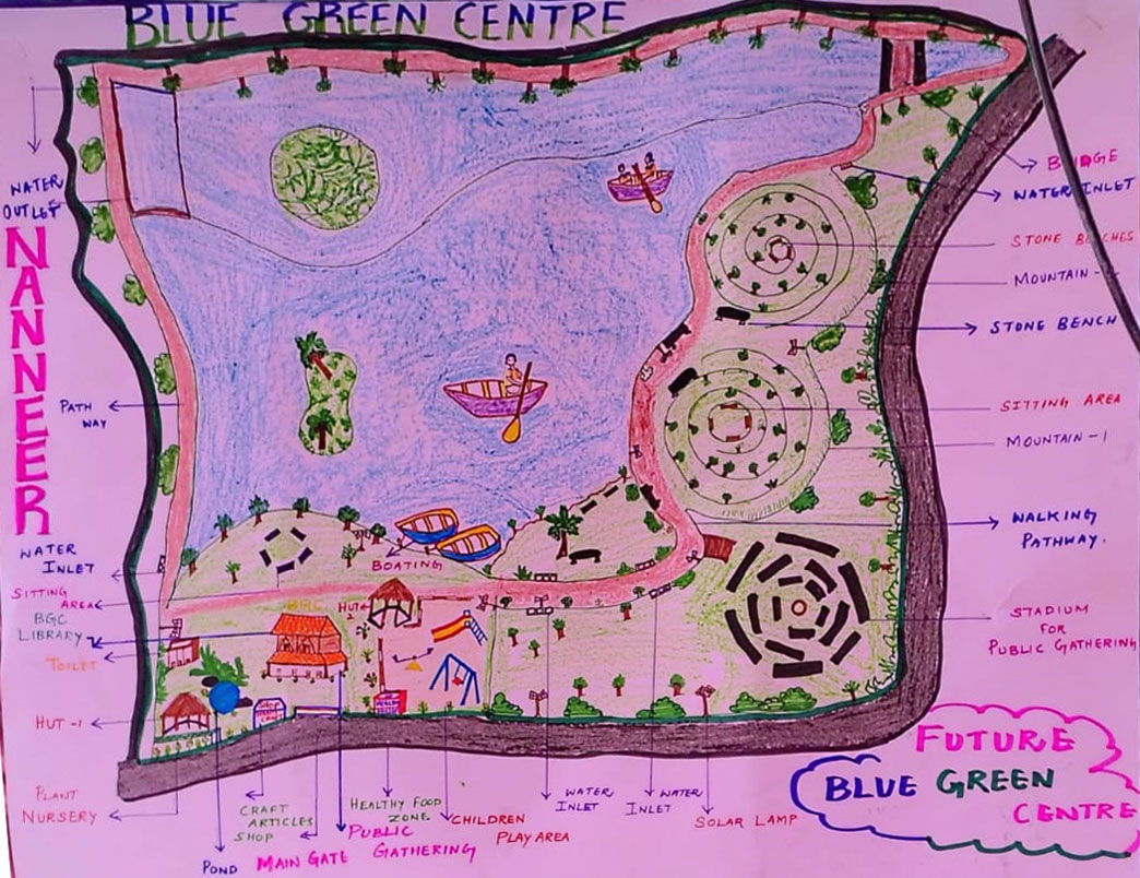 🌱 Children from the local community shared creative ideas to improve Nanneer BGC site! With support from our educator, they even prepared a model drawing — reimagining how the park can grow into a vibrant space for all.#EcoEducation #CommunityVision #NanneerPark #ChildrenLead