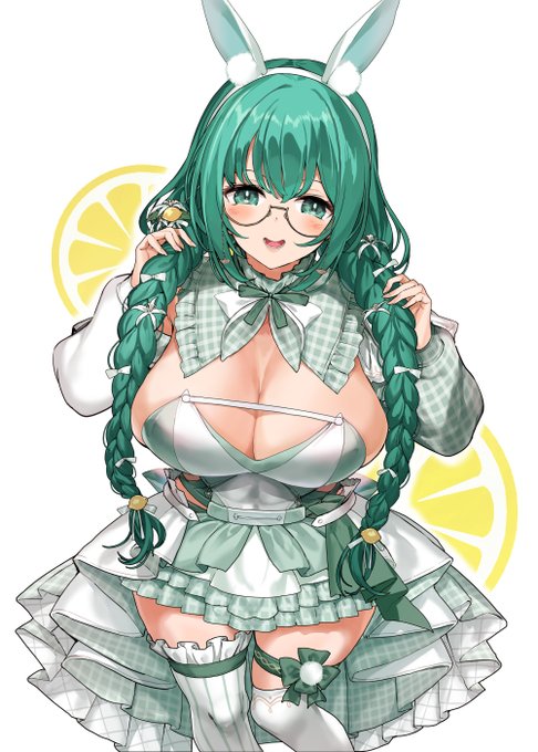 三つ編み眼鏡アイドルバニー 