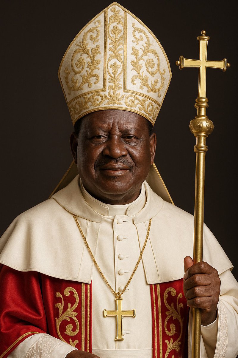 FGaitho237's tweet photo. WHITE SMOKE 💨 

We’ve found Pope Francis’ replacement. 

Baba mtaka-kitu @RailaOdinga .

#RutoMustGo 
#BabaFuaForPope https://t.co/BfvT5DNOd3