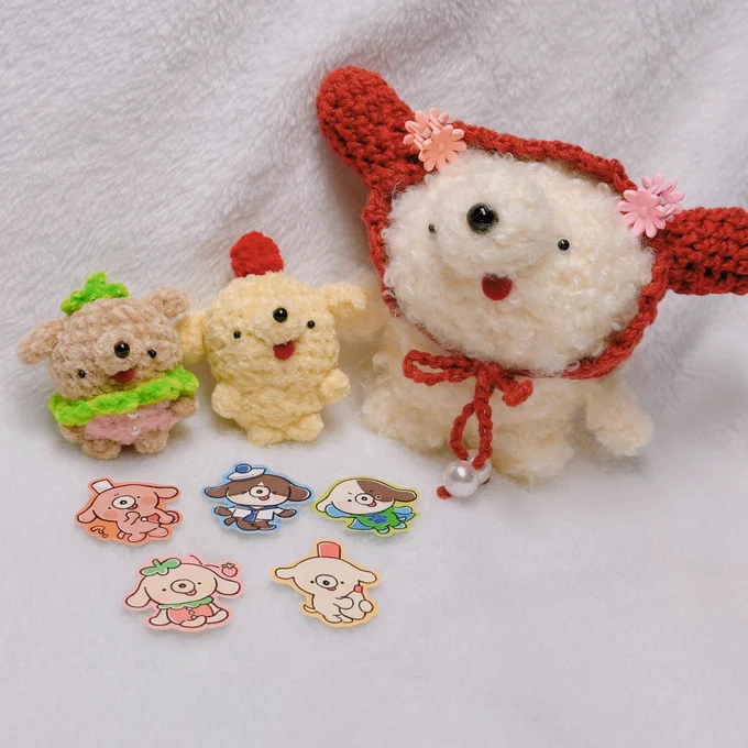 まいごのふれんずさん( )の、ちびまよさんお迎えしましたおまけのかわいいシールもいぬさんたちで歓喜けちゃいぬさんが好きすぎる…!zajiさんの作るいぬさんシリーズだいすきなので、たくさんのいぬさんが届いてハッピーこの度も本当にありがとうございます 
