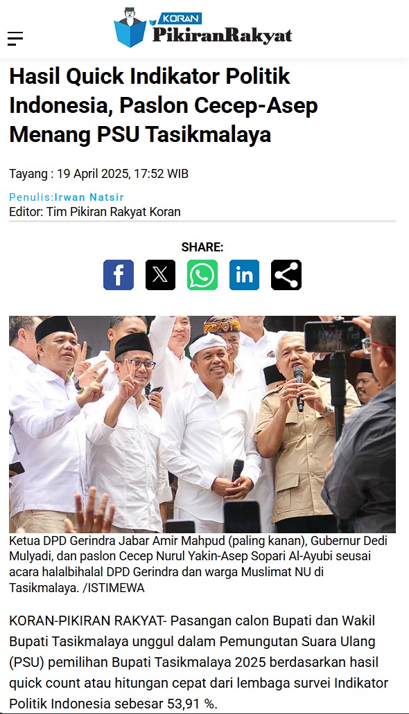 INDIKATOR (@indikatorcoid) on Twitter photo Download Laporan Rilis Quick Count Pemungutan Suara Ulang Pilkada Kab. Tasikmalaya disini: indikator.co.id/rilis-quick-co…
cc: <a href="/BurhanMuhtadi/">IG @burhanuddinmuhtadi</a> Download Laporan Rilis Quick Count Pemungutan Suara Ulang Pilkada Kab. Tasikmalaya disini: indikator.co.id/rilis-quick-co…
cc: <a href="/BurhanMuhtadi/">IG @burhanuddinmuhtadi</a>