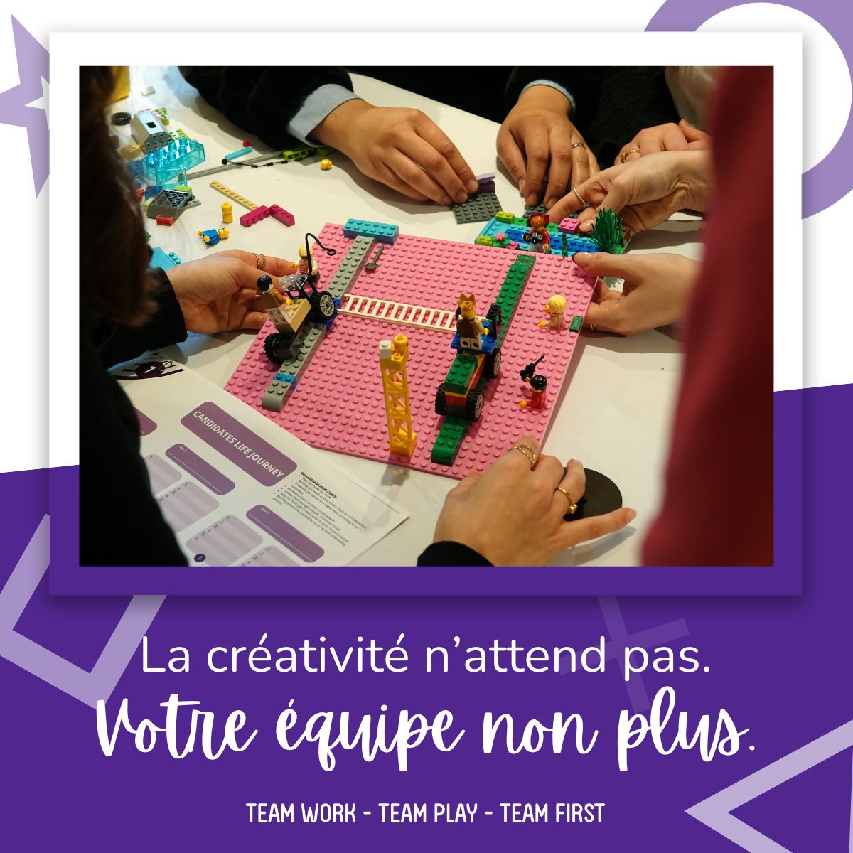 TeamFirstBe's tweet photo. Et si votre équipe arrêtait de tourner en rond ?
Profitons de cette Journée mondiale de la créativité !
Pour booster la dynamique de votre équipe ?
Il reste quelques places pour ce workshop.

👉 Réservez ici : https://t.co/r6UL7aDTg9

On garde une place à bord pour vous 🚀 https://t.co/7z62EdR2If