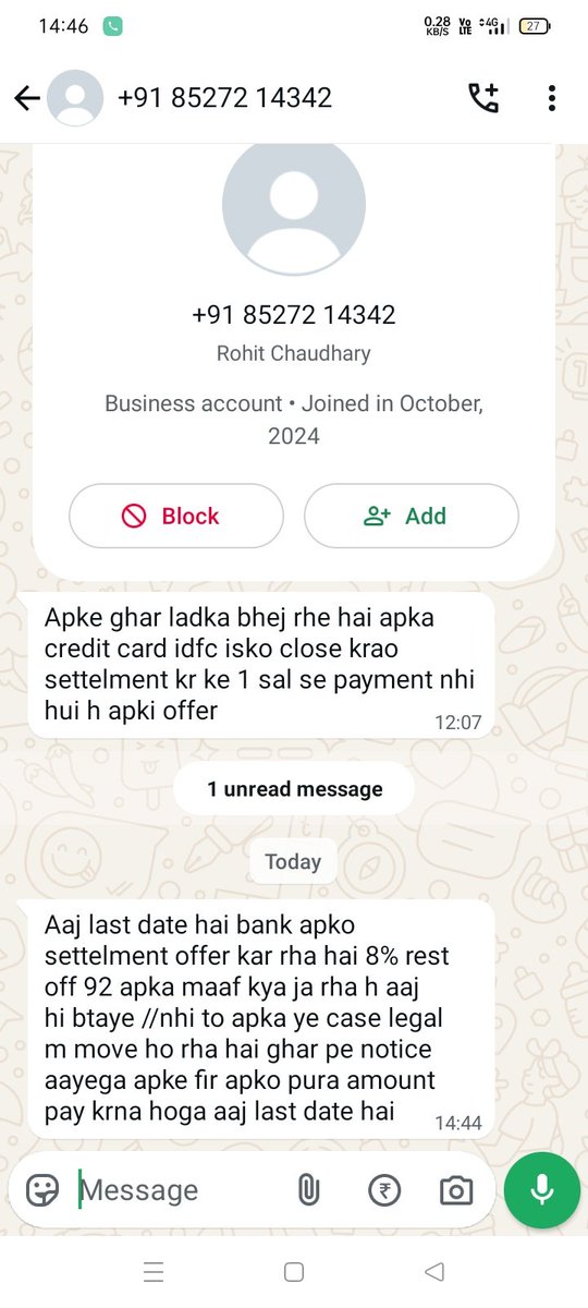 aaman_mittal's tweet photo. Still These People not improve @IDFCFIRSTBank https://t.co/xX5SlXSt7H