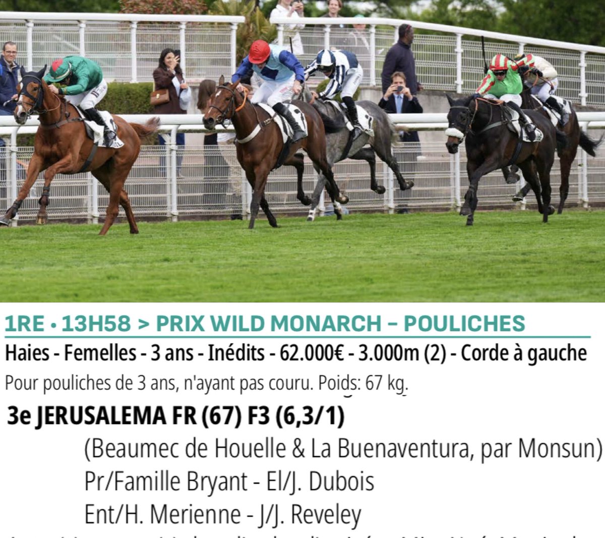 🥉Jerusalema is good third in famous Prix Wild Monarch at Auteuil.#moretocome