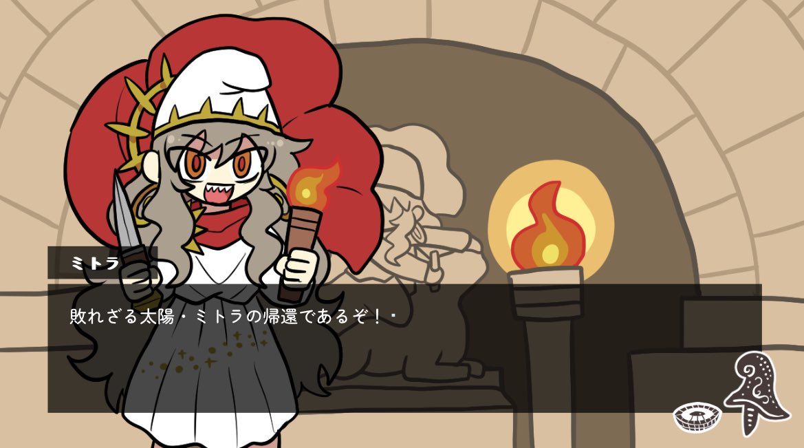 #ゲーム開発初期と完成時のスクリーンショットを貼る
ティラノビルダー 触りはじめで使用感を知るためにラフ画を置いていた頃のやつを喰らえ 