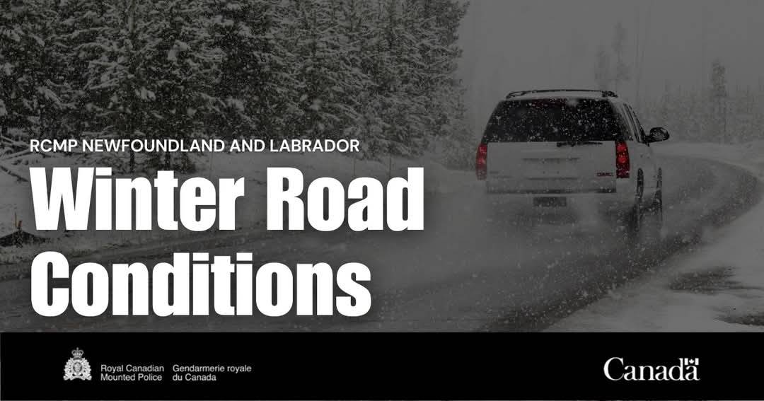 RCMPNL's tweet photo. Deer Lake RCMP advises motorists of terrible road conditions east of Deer Lake to Howley. The TCH is covered in snow and slush with areas of black ice and freezing rain. Motorists are advised to avoid traveling in this area. https://t.co/IFvKXKokh0