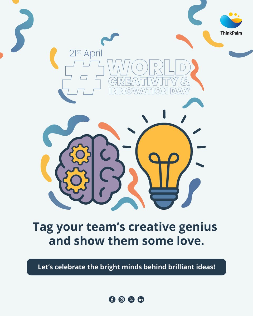 Happy World Creativity and Innovation Day!
Today, we're celebrating the brilliant minds behind the ideas that spark change and drive progress. Take a moment to give a big shoutout to the creative minds on your team—the ones who spark ideas, solve problems, and inspire innovation