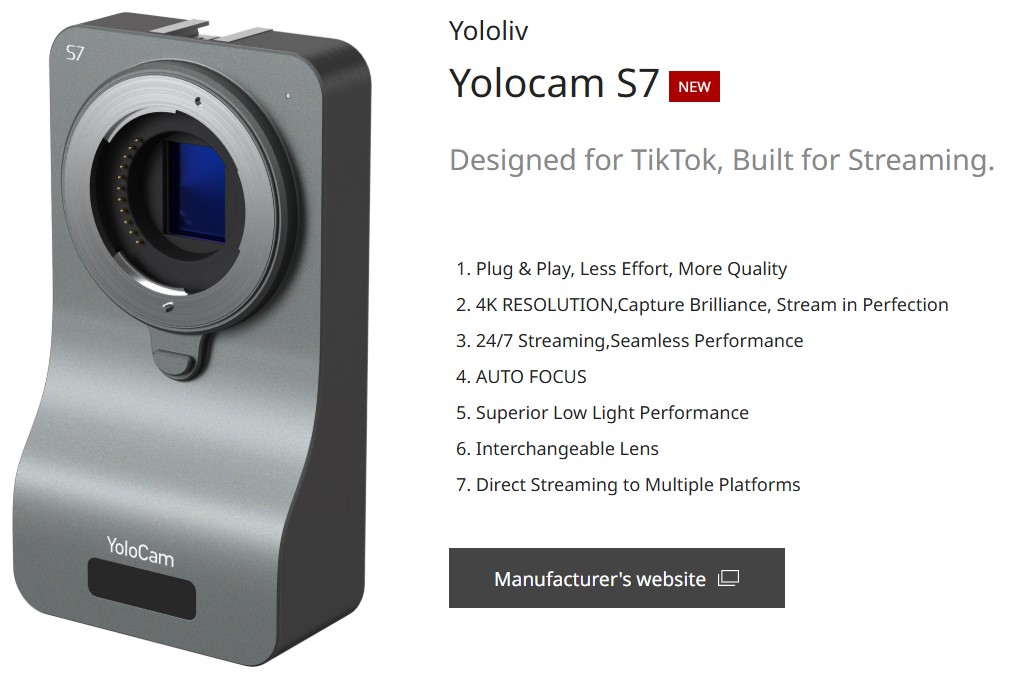 fourthirds43's tweet image. We’ve updated the official Four Thirds website with info about YoloCam S7! 📷

Micro Four Thirds standard has 60+ supporting companies, and the lineup is diverse✨

Check it out now on the official site👇
four-thirds.org/en/body/yoloca…
#MFT #MicroFourThirds #YoloLiv #YoloCamS7