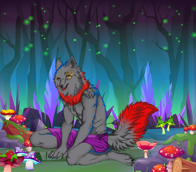 FreskoTom's tweet photo. In the glow of the enchanted forest, a mystical warrior sits, guarding his secrets... Meet this vibrant anthro wolf full of color mystery and strength Commissions are open! DM me for custom character art #FurryArt #AnthroArtist #CommissionOpen #FantasyArt #WerewolfVibes #furry https://t.co/L4TakvLSb5