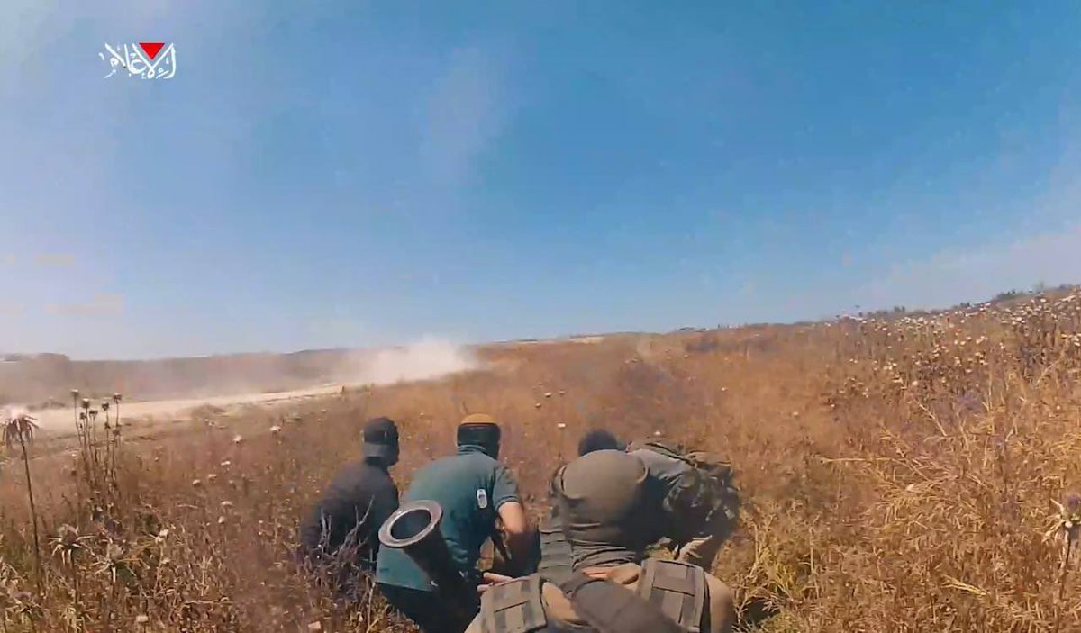 Photos from the ambush.

The video shows the moment after the jeep flipped, with the caption:

“الاجهاز عليهم”
(Finishing them off)

But doesn’t show further footage.