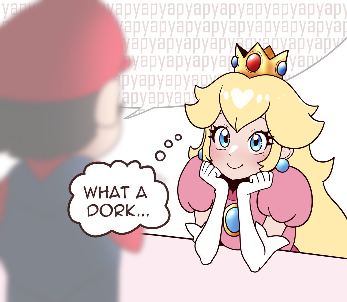 Doodled this idea I had!! 💬💭
#PrincessPeach #ピーチ姫