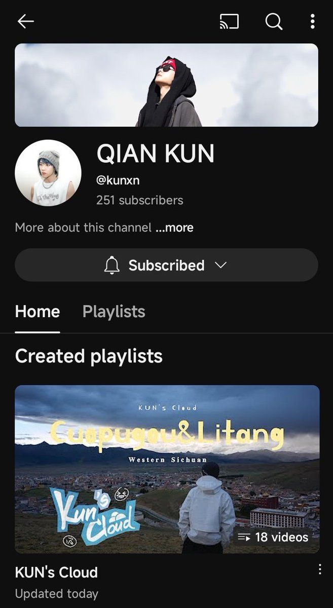 [042125] #KUN opened his Youtube Account! 

Follow him here: youtube.com/@kunxn?si=OdIH…

Looking forward to all the future content we'll get from our nuonuo 🥺🧡

#KUN #QIANKUN #钱锟 #쿤
#WayV #威神V #NCT