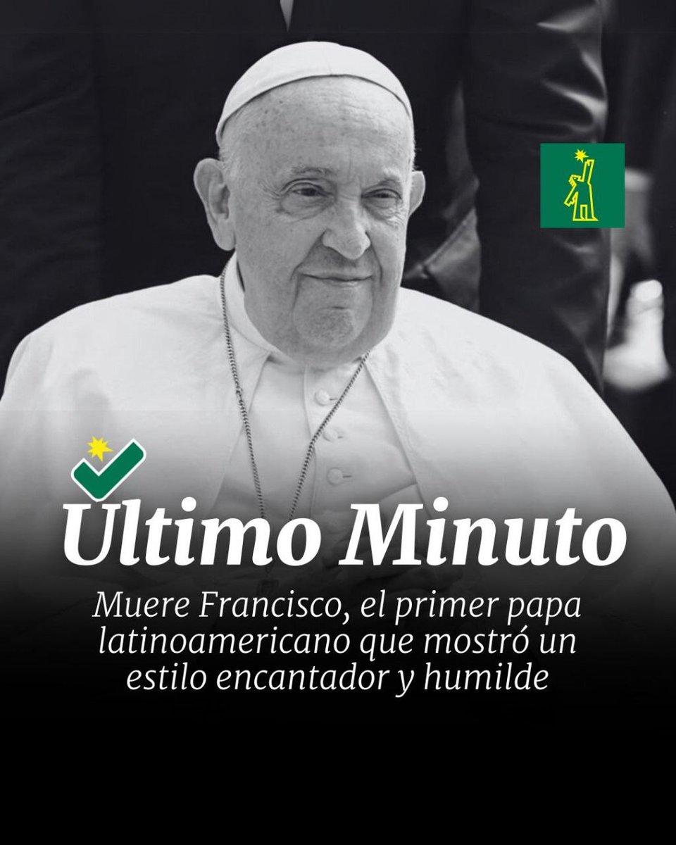 #ÚltimoMinutoDL| El papa Francisco, el primer pontífice latinoamericano de la historia, que cautivó al mundo con su estilo humilde y su preocupación por los pobres mientras incomodó al sector conservador con sus críticas al capitalismo y al cambio climático, murió el lunes. Tenía