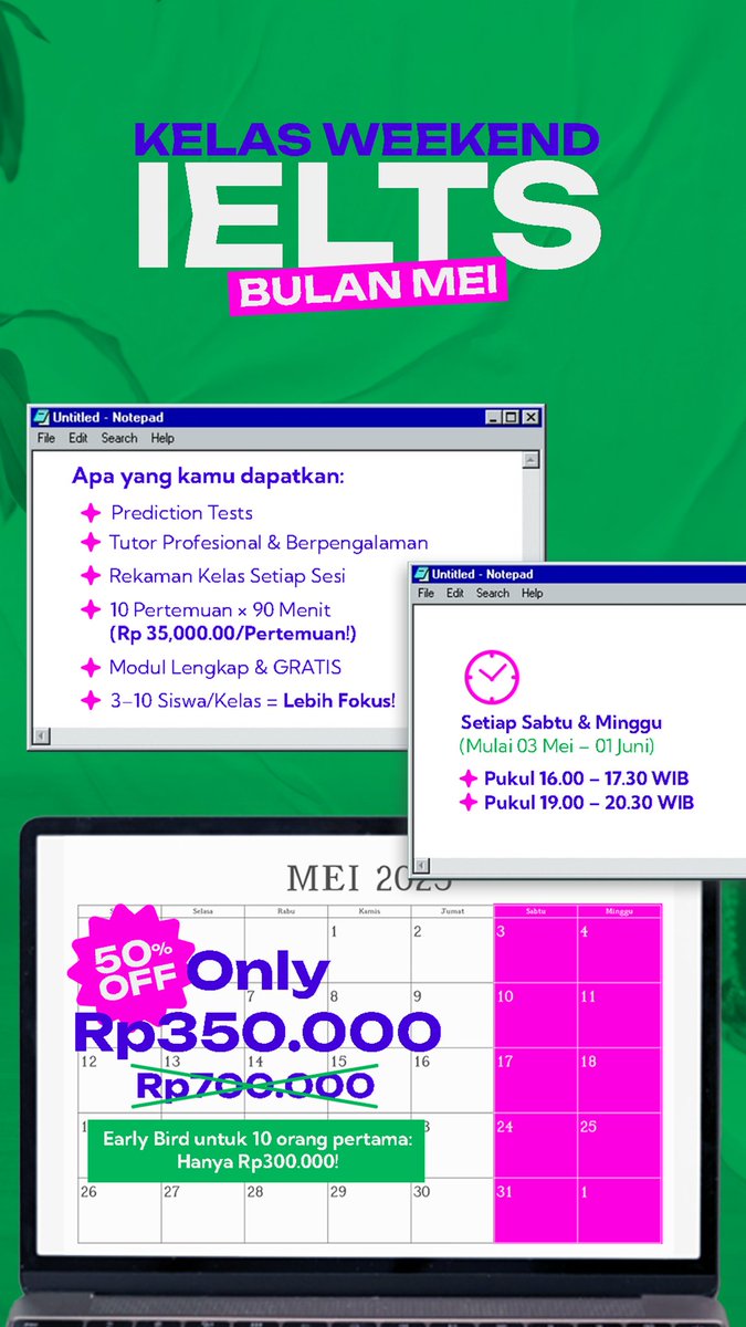 rjasaad's tweet photo. Halo guys, bagi yang lagi persiapan untuk LPDP next batch/WHV/other scholarships, boleh ikut kelas ku ya, sangat2 affordable, dan lgi ada promo early bird untuk 10 org pertama. Kelasnya di weekend aja jadi tidak akan ganggu kerja/aktivitas kalian di weekdays. 

#zonauang #ielts https://t.co/nvvQVAc88v