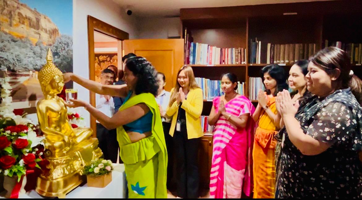 SLinBangkok's tweet photo. Sri Lanka Embassy Marks Songkran and Sinhala-Hindu New Year Traditions in Bangkok https://t.co/zmo0HhGsTT