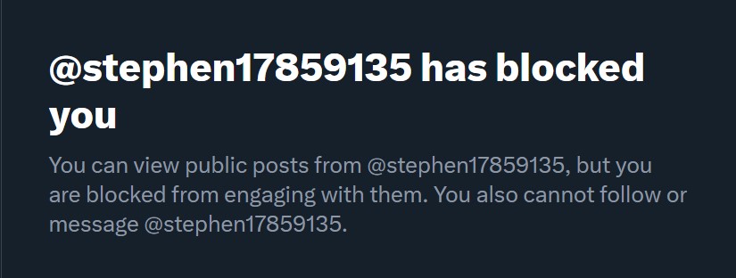 Im_a_Sly_Dog's tweet image. That's 2 cowards from the one post that make comments and block before you hit them with more facts.
@stephen17859135