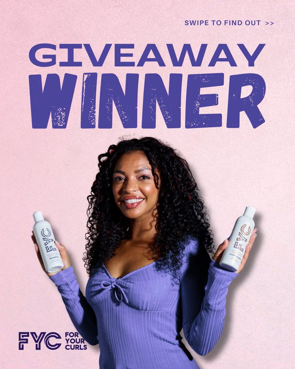 ForYourCurls's tweet photo. 🎉 We Have a Winner! 🎉

Big congrats to Nicole Coleman for winning this week’s FYC Weekly Draw! 💜👏 You’ve scored 2 FREE products of your choice + a water spray bottle! 💦✨ DM us to claim your prize! https://t.co/m34Wgrkzuk