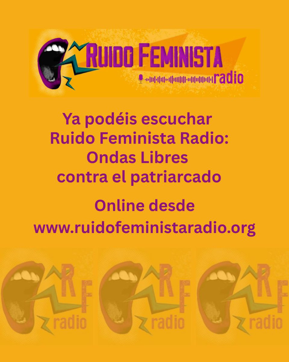 Pasamos por aki xk no sabemos si os habéis enterado de k hay una nueva radio libre feminista sonando
ruidofeministaradio.org