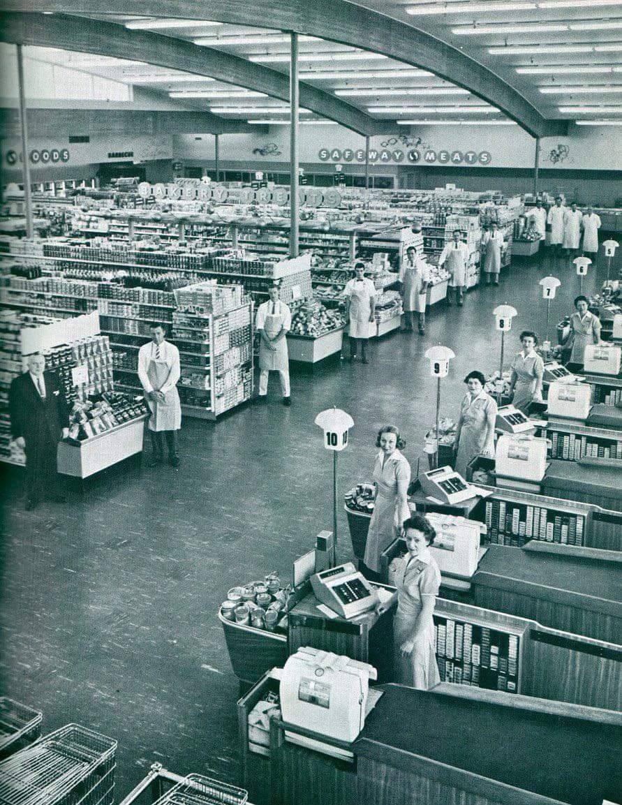 Safeway supermarket in 1965