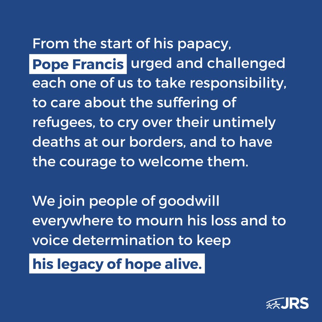 May you find eternal rest, Pope Francis. 

You tirelessly championed peace and upheld the dignity of every human being. May your teachings continue to guide us through the challenges of this world. ow.ly/lYtl50VEEkU

#PopeFrancis