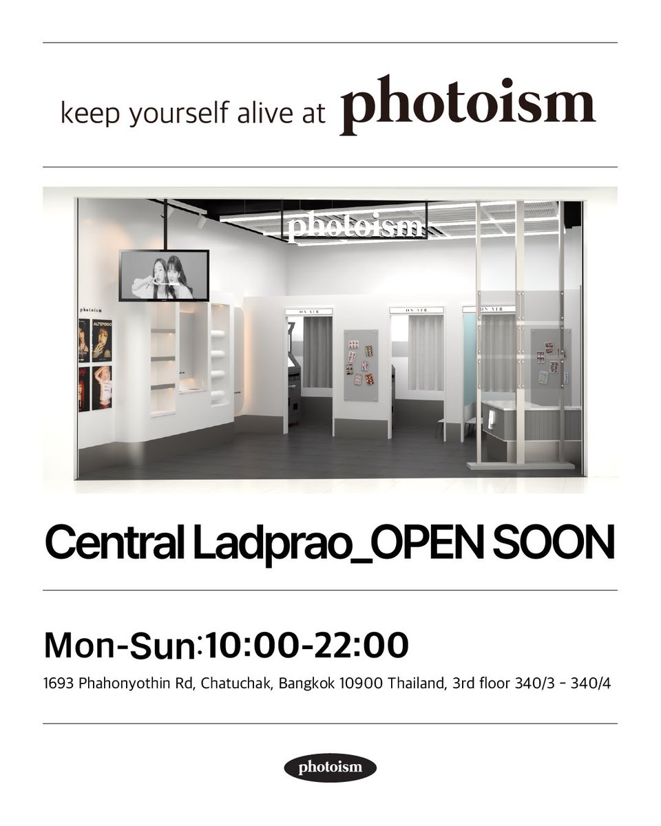 photoism_th_rp's tweet photo. 📍Central Ladprao open soon!✨ https://t.co/G8Jc13co1e