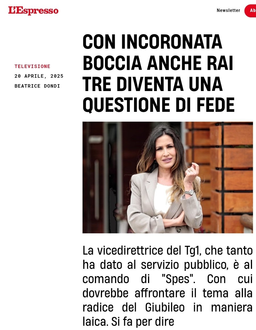AndreaMefi4753's tweet image. L&apos;Espresso boccia #Spes di #IncoronataBoccia: &quot;Produzione di cui non sapevamo di avere bisogno. Certo, mancano ancora otto puntate ma si sa, la speranza è sempre l’ultima a morire&quot;.