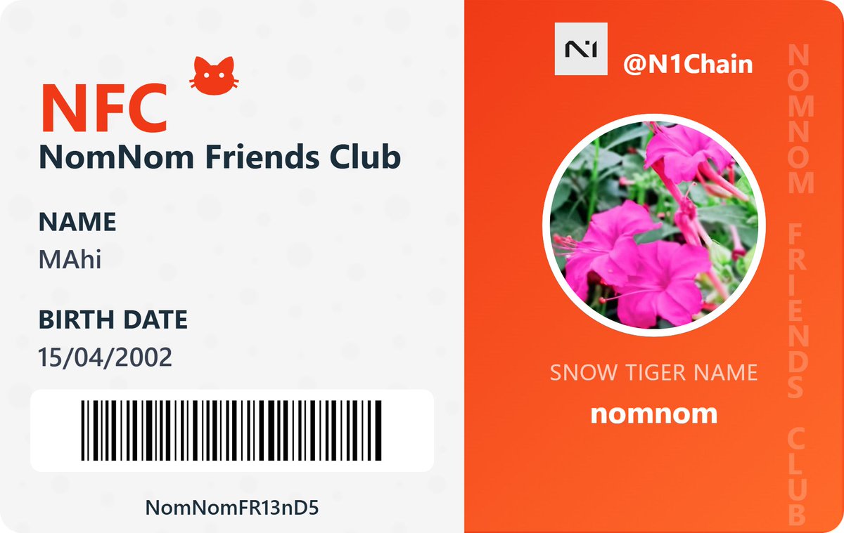AliazamMiah's tweet photo. Here is my Nomnom I'D @N1Chain https://t.co/4Abqg43uUb
