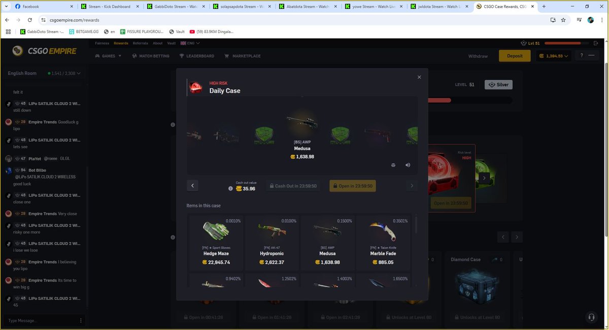 DAILY CASE ))) TNX <a href="/CSGOEmpire/">CSGOEmpire</a>