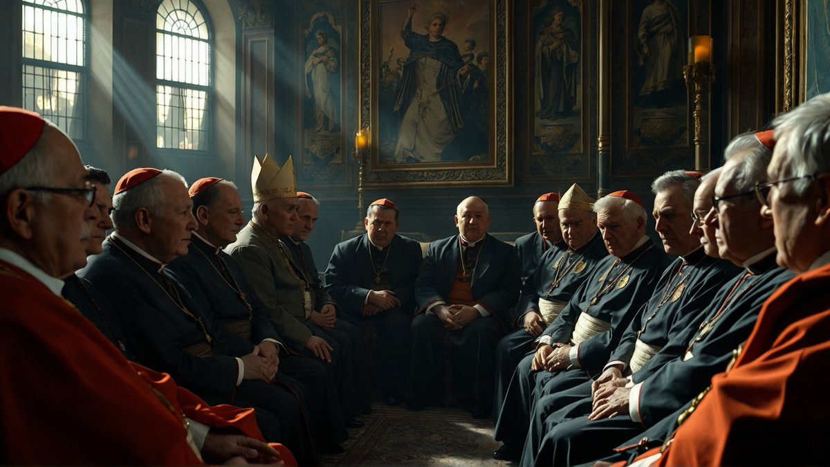 _keyframe's tweet photo. Los cardenales, encerrados sin celulares ni contacto con el mundo exterior, deben elegir al nuevo líder espiritual de más de mil millones de personas.

Un detalle: si hay humo blanco... el mundo tiene Papa.
Si es negro... el suspense continúa. https://t.co/nBz3lnXSIh