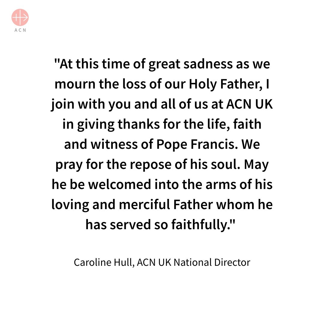 acn_uk's tweet photo. Pope Francis (1936-2025) - May he rest in peace https://t.co/Xqrskzpvip
