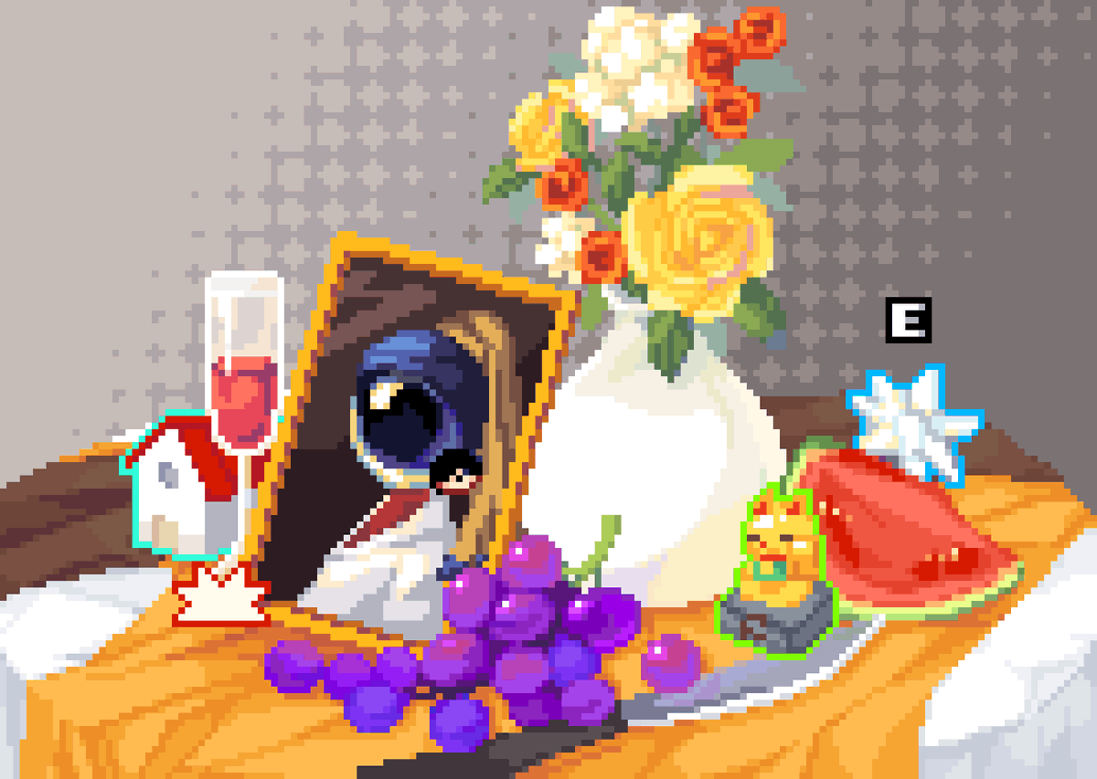 ✨🍀电子幻术🍀✨
store.steampowered.com/app/3109800/
#电子幻术 #PuzzleGame #IndieGame #ドット絵 #像素画  #pixelart