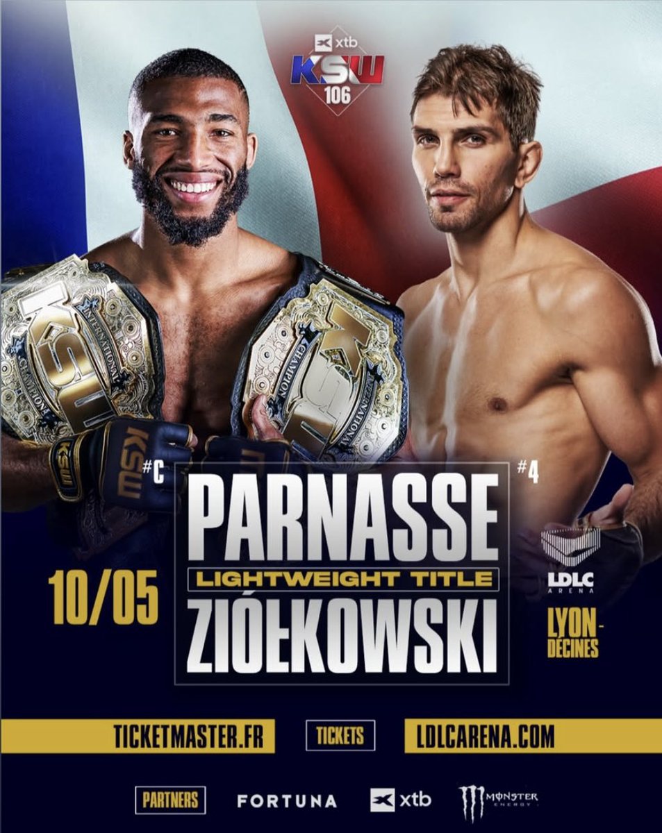 atchacademy's tweet image. 🚨CHANGEMENT D’ADVERSAIRE 🚨
Suite au forfait de Marcin HELD pour blessure, notre double champion @SalahdineP défendra sa ceinture face à Marian ZIOLKOWSKI (25-9) le 10 mai à la LDLC Arena de Lyon ⚔️⚔️
Tous derrière Salah 💪🏽
#MMA
#FIGHT
#KSW