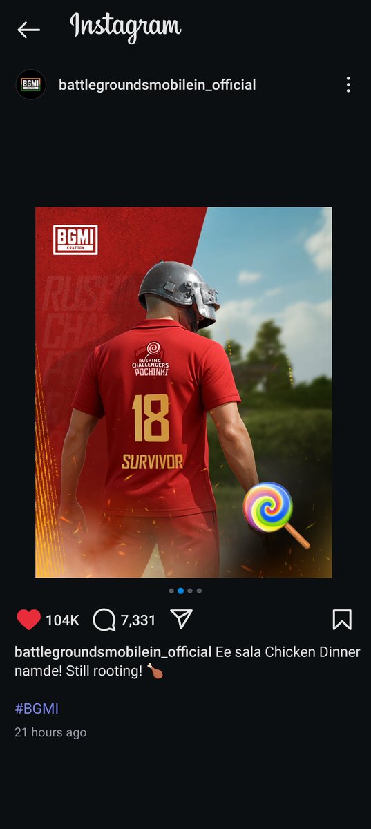 Literally BGMI official posted this 😭😭😭
<a href="/RCBTweets/">Royal Challengers Bengaluru</a>