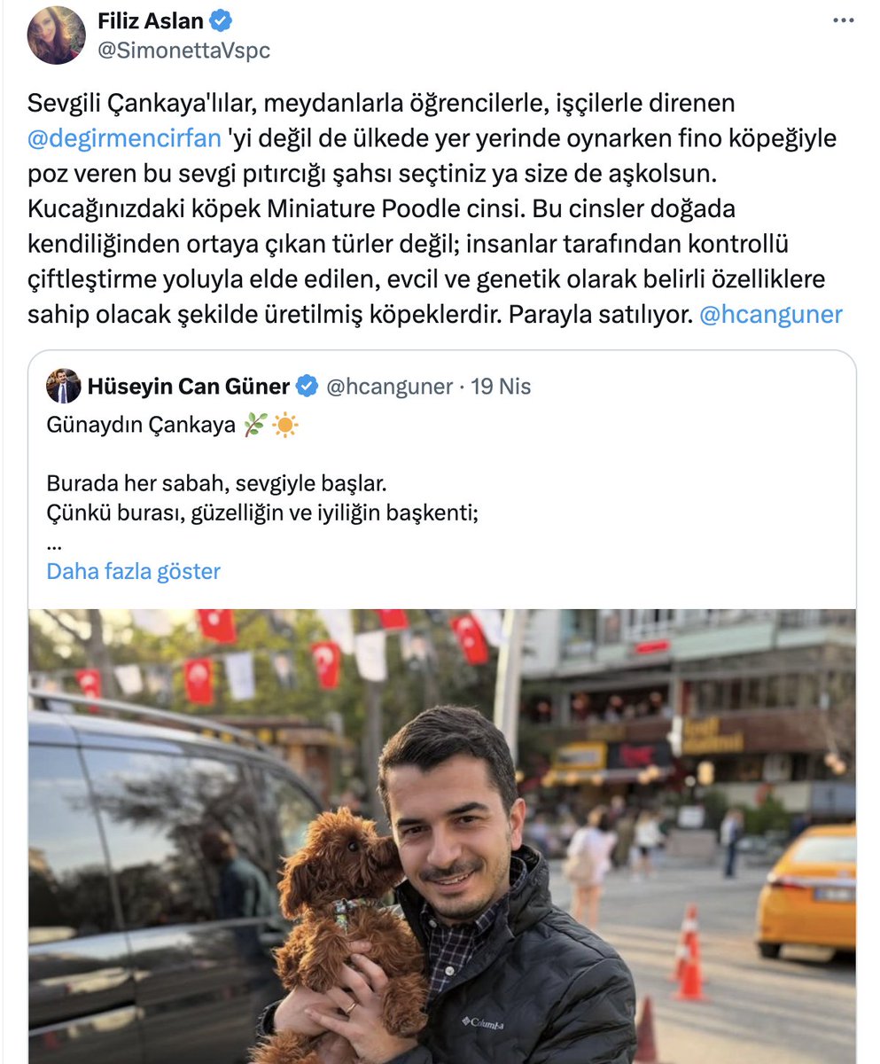 Bu mesajımdan sonra Çankaya Belediye Başkanı <a href="/hcanguner/">Hüseyin Can Güner</a> beni engellemiş. İncindiniz mi? Özellikle kamusal görevde bulunan bir kişinin, seçmenlerinden gelen eleştirilere açık olması beklenir. Maaşınızı benim vergilerimle alıyorsunuz. Eleştiriye bile tahammül edemiyorsanız