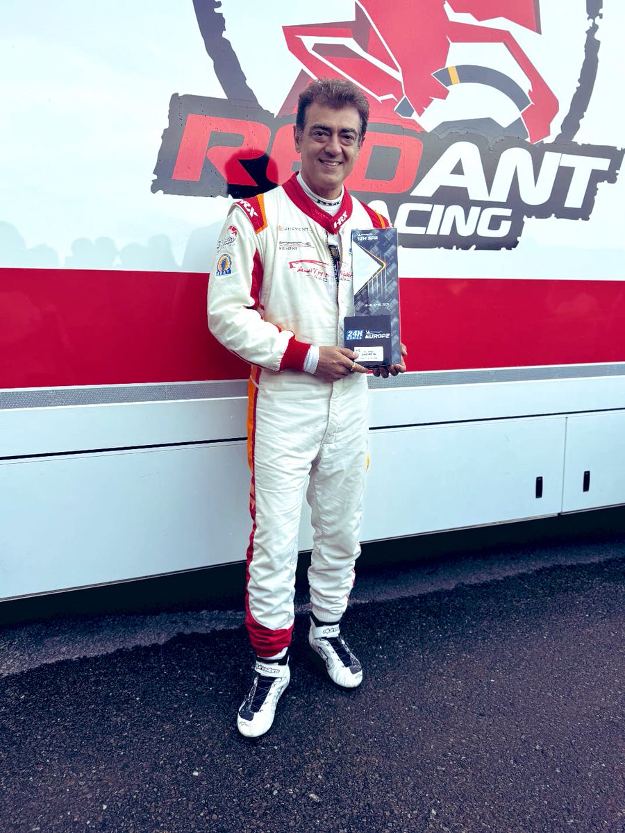 AjithFrance's tweet photo. Encore un exploit pour l’AK racing team ! En atteignant la 2ème place pour la première fois dans la série des 24h. Sachant que l’équipe a été créé il y a moins d’1 an et c'est déjà leurs 3ème podium ! 🏆🏁

#GoodBadUgly #AjithKumarRacing #24HSeries https://t.co/AaXdDRQM3u