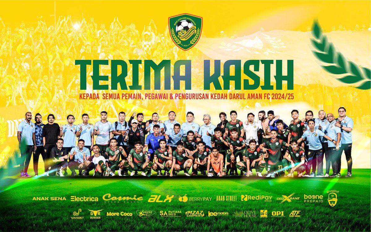 KEDAH DARUL AMAN FC (@kda_fc) on Twitter photo TERIMA KASIH SANG KENARI!
๐๐ถ ๐๐ฒ๐ฏ๐ฎ๐น๐ถ๐ธ ๐ฝ๐ฒ๐น๐๐ต ๐ฑ๐ฎ๐ป ๐น๐๐ธ๐ฎ,
๐๐ฎ๐น๐ถ๐ฎ๐ป ๐ฏ๐ฒ๐ฟ๐ฑ๐ถ๐ฟ๐ถ ๐๐ฎ๐ป๐ฝ๐ฎ ๐๐๐ฎ๐ฟ๐ฎ,
๐๐๐ธ๐ฎ๐ป ๐ธ๐ฒ๐ฟ๐ฎ๐ป๐ฎ ๐ป๐ฎ๐บ๐ฎ ๐ฎ๐๐ฎ๐ ๐ฝ๐๐ท๐ถ๐ฎ๐ป,
๐ง๐ฎ๐ฝ๐ถ ๐ธ๐ฒ๐ฟ๐ฎ๐ป๐ฎ ๐๐๐ก๐ง๐ & ๐๐๐ฆ๐๐ง๐๐๐๐ก!
Biar jasa jadi kenangan ๐๐ TERIMA KASIH SANG KENARI!
๐๐ถ ๐๐ฒ๐ฏ๐ฎ๐น๐ถ๐ธ ๐ฝ๐ฒ๐น๐๐ต ๐ฑ๐ฎ๐ป ๐น๐๐ธ๐ฎ,
๐๐ฎ๐น๐ถ๐ฎ๐ป ๐ฏ๐ฒ๐ฟ๐ฑ๐ถ๐ฟ๐ถ ๐๐ฎ๐ป๐ฝ๐ฎ ๐๐๐ฎ๐ฟ๐ฎ,
๐๐๐ธ๐ฎ๐ป ๐ธ๐ฒ๐ฟ๐ฎ๐ป๐ฎ ๐ป๐ฎ๐บ๐ฎ ๐ฎ๐๐ฎ๐ ๐ฝ๐๐ท๐ถ๐ฎ๐ป,
๐ง๐ฎ๐ฝ๐ถ ๐ธ๐ฒ๐ฟ๐ฎ๐ป๐ฎ ๐๐๐ก๐ง๐ & ๐๐๐ฆ๐๐ง๐๐๐๐ก!
Biar jasa jadi kenangan ๐๐