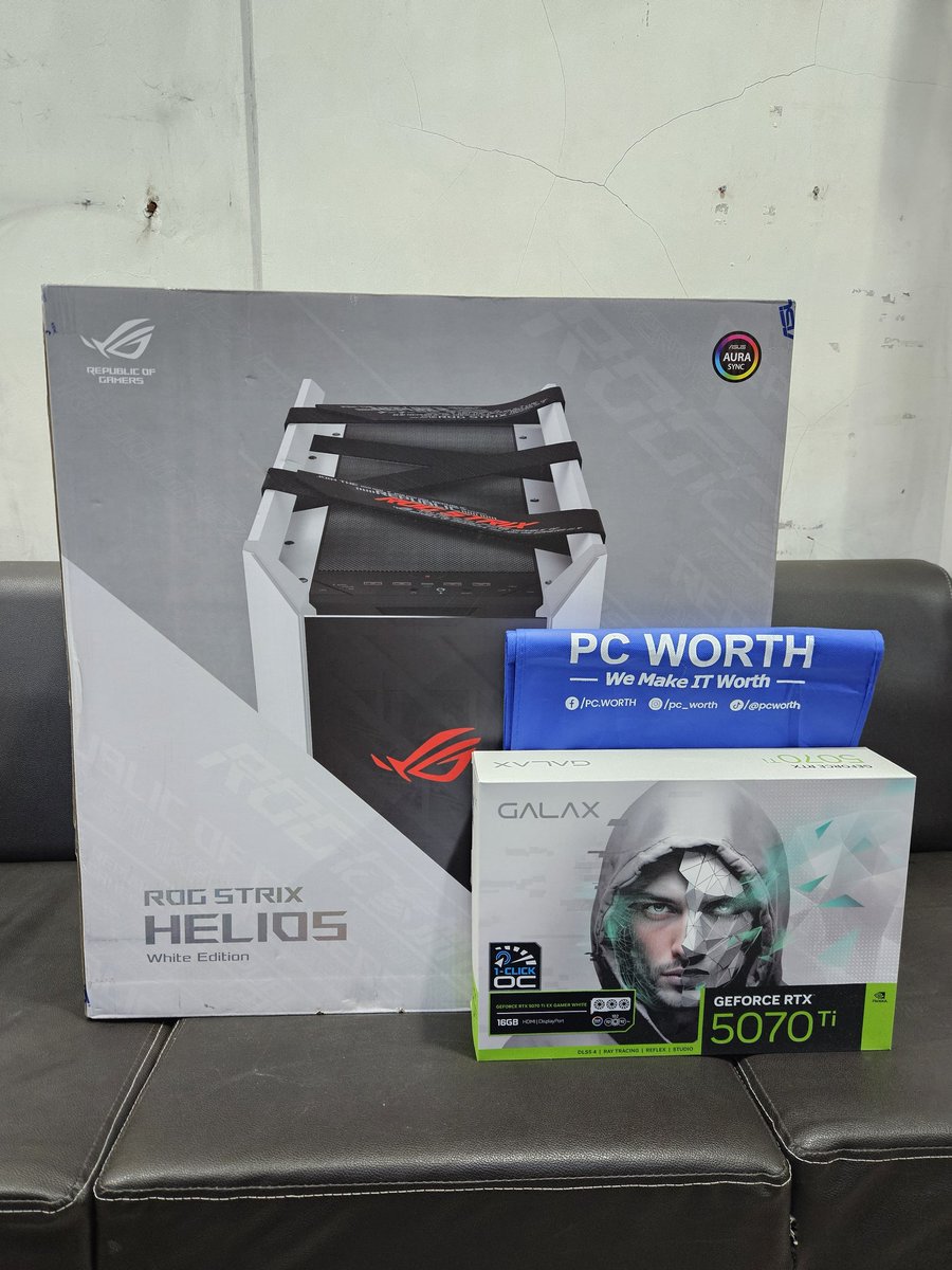 alg_cs's tweet image. PC Build 2025 💙
4/X parts ready
¤Asus ROG Strix Helios GX601 White
¤Galax 5070ti EX Gamer White OC
removed:
-Darkflash Wave DV240S AIO Cooler
#pcbuild #rog #republicofgamers #nvidia #galax