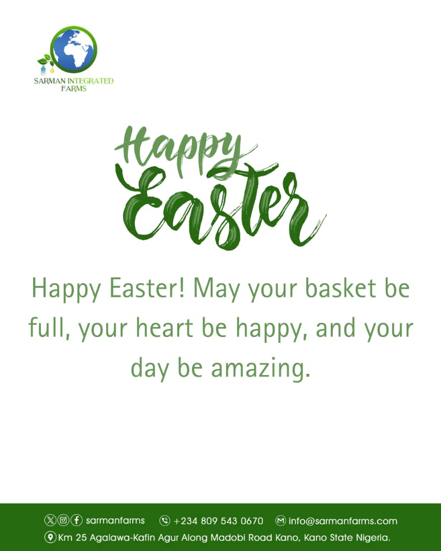 sarmanfarms's tweet photo. Happy Easter!May your basket be full,your heart be happy,and your day be amazing.#HappyEaster2025 https://t.co/R9KrAHVpF9