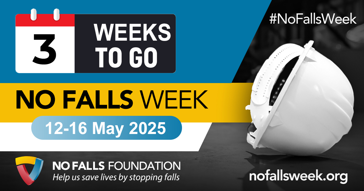 With 3 weeks to go until #NoFallsWeek, are you joining us to help us shine a spotlight on height safety.
Sign up here: ecs.page.link/trnKD
Already signed up? Tell us what you’re planning: ecs.page.link/TVLhF
#NoFallsWeek