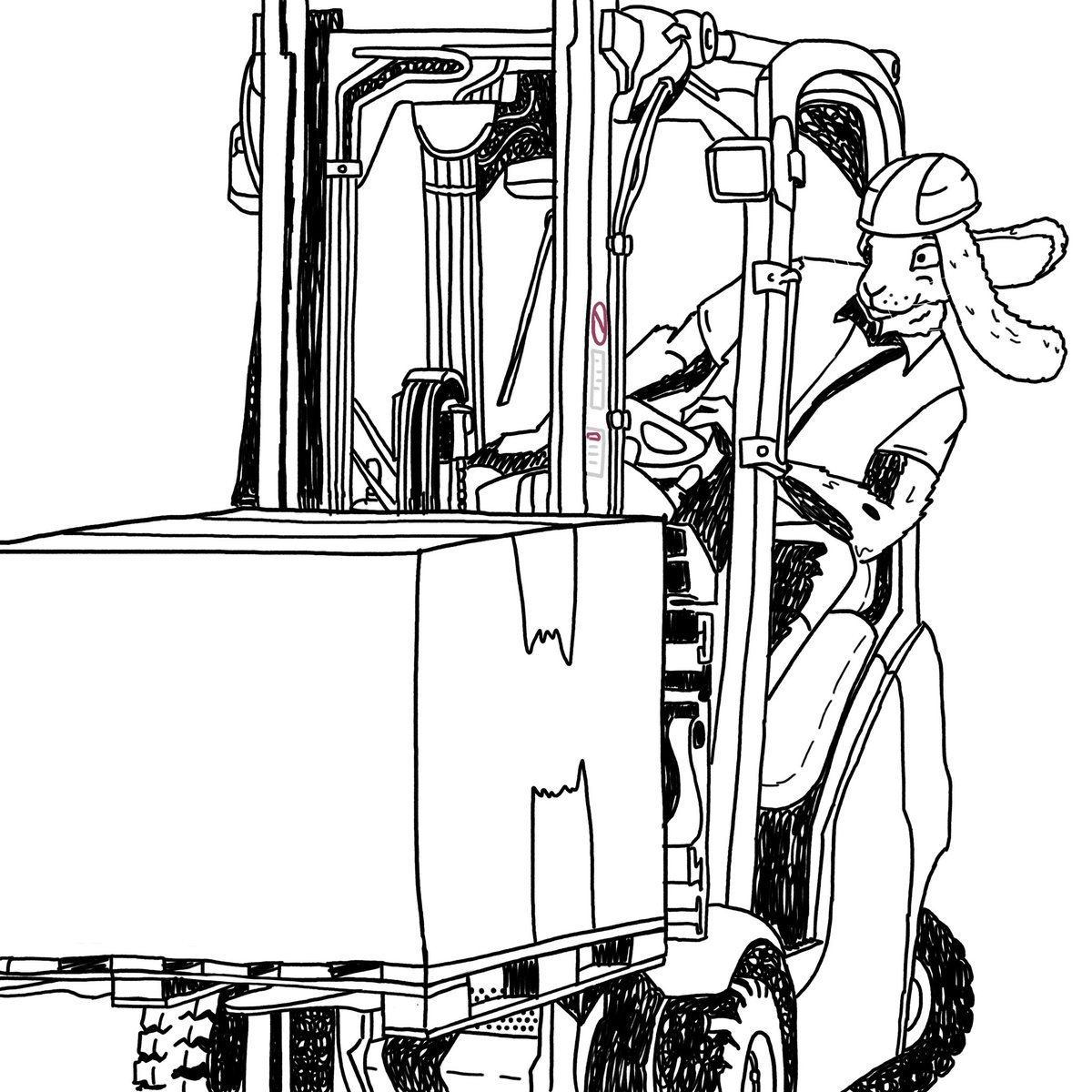 Gundy8w8's tweet photo. Warehouse bunny #furryartist https://t.co/O6kE5qwMAx